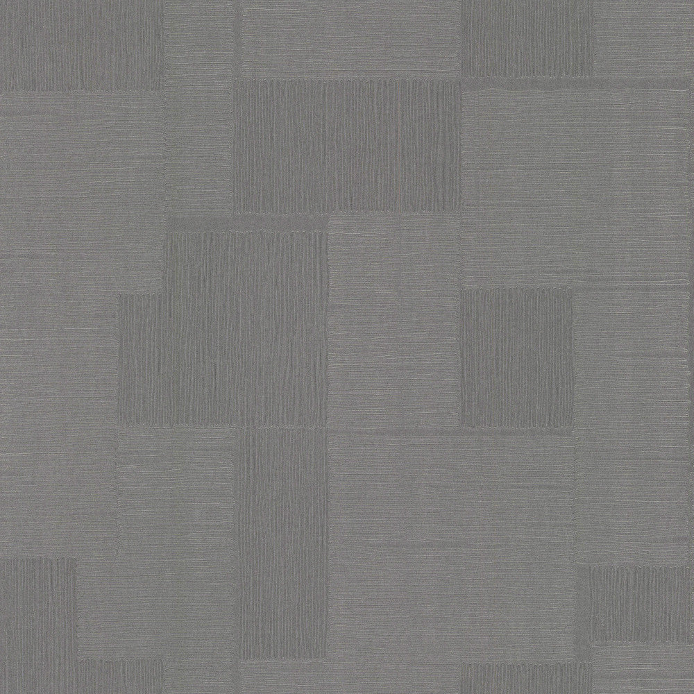Contour Gunmetal Wallpaper by York Wallcoverings New Origins Covers about 57.1 square feet 20.9-in by 32.8-ft long roll Unpasted 20.8 - Fabric Carolina -