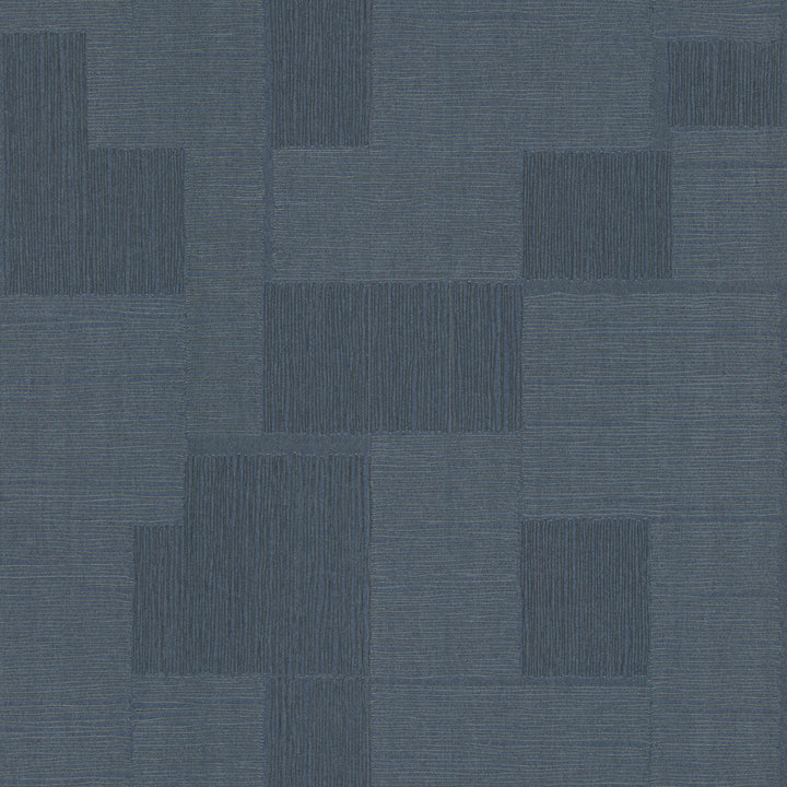 Contour Navy Wallpaper by York Wallcoverings New Origins Covers about 57.1 square feet 20.9-in by 32.8-ft long roll Unpasted 20.8 - Fabric Carolina -