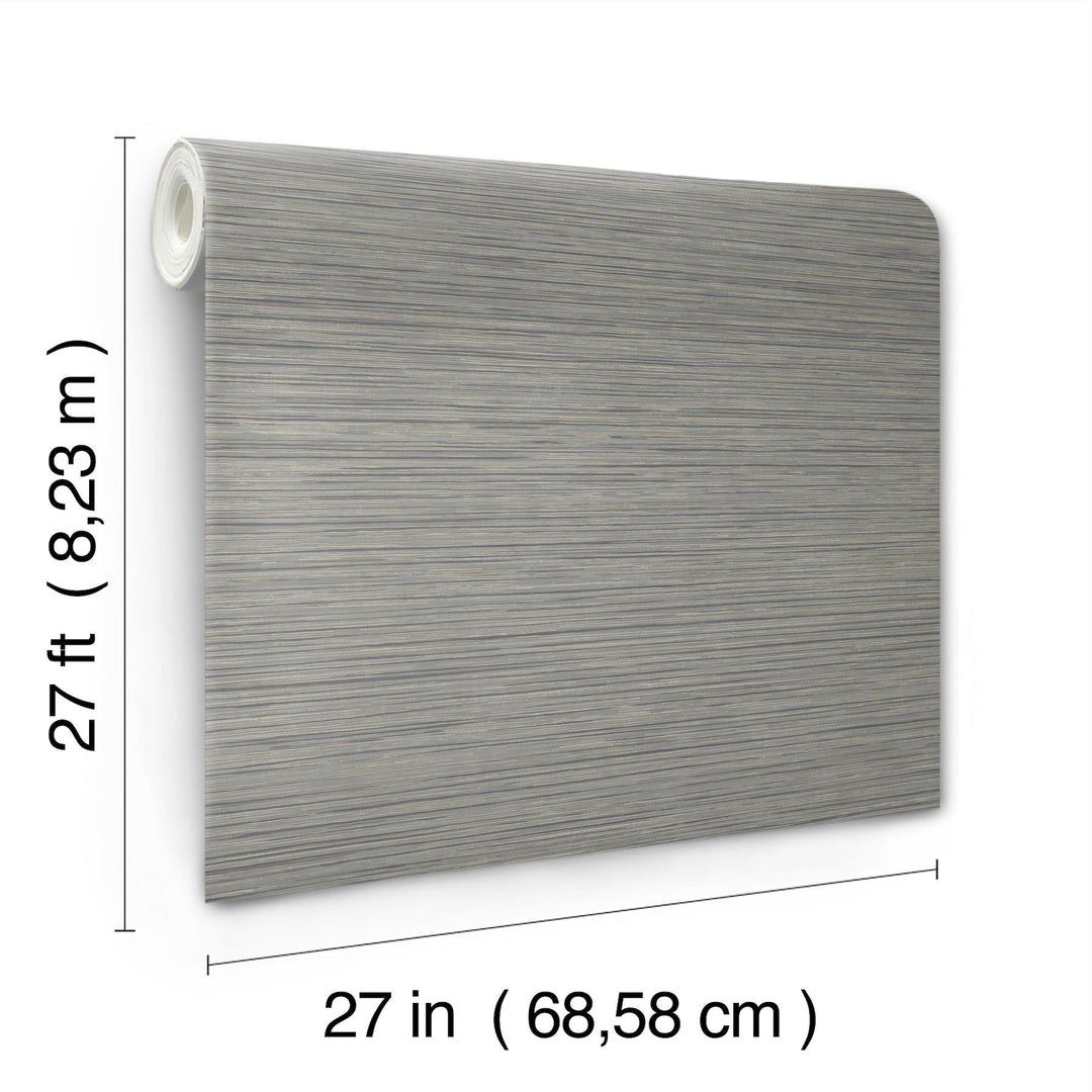 Vista Charcoal Wallpaper by York Wallcoverings Designer