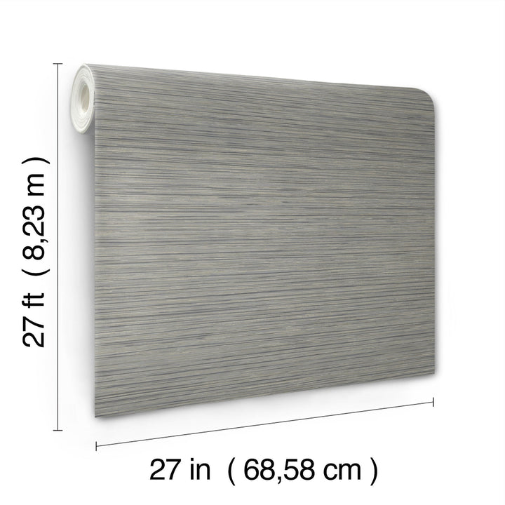 Vista Charcoal Wallpaper by York Wallcoverings Designer