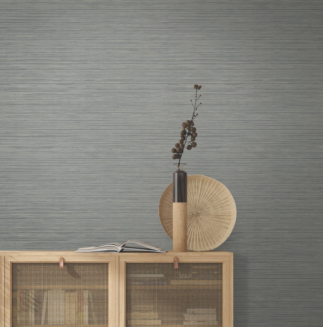 Vista Charcoal Wallpaper by York Wallcoverings Designer
