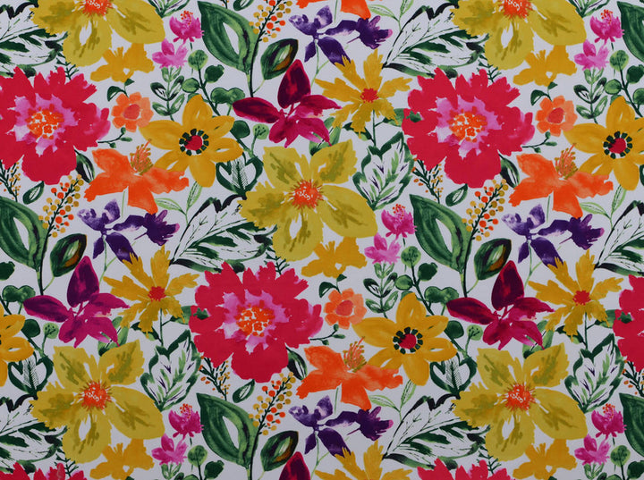 Okeefe Roseus 713 by Covington Fabric our website for purchase 100% Cotton Pakistan 50000 Horizontal: 27" and Vertical: 25.5" 54" - Fabric Carolina -