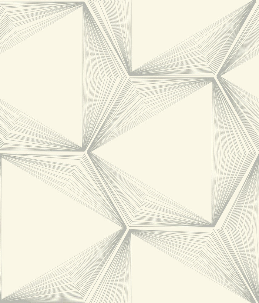 Silver Honeycomb Wallpaper by Candice Olson Candice Olson Journey Covers about 56.4 square feet 20.5-in by 33-ft long roll Unpasted 24 - Fabric Carolina -
