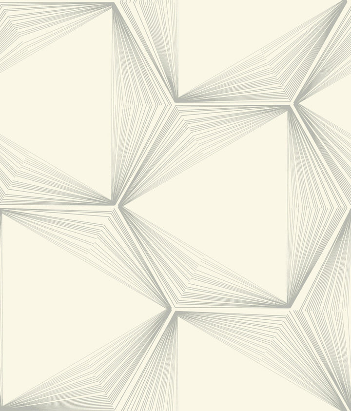 Silver Honeycomb Wallpaper by Candice Olson Candice Olson Journey Covers about 56.4 square feet 20.5-in by 33-ft long roll Unpasted 24 - Fabric Carolina -