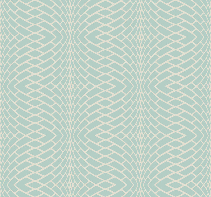 Blue Illusion Wallpaper by Candice Olson Candice Olson Journey Covers about 60.8 square feet 27-in by 27-ft long roll Unpasted 25.25 - Fabric Carolina -