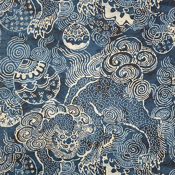 Olin Blue by Magnolia Fabric - 100% POLY INDIA 30,000 Horizontal: 27.00 and Vertical: 25.25 54" - Fabric Carolina -