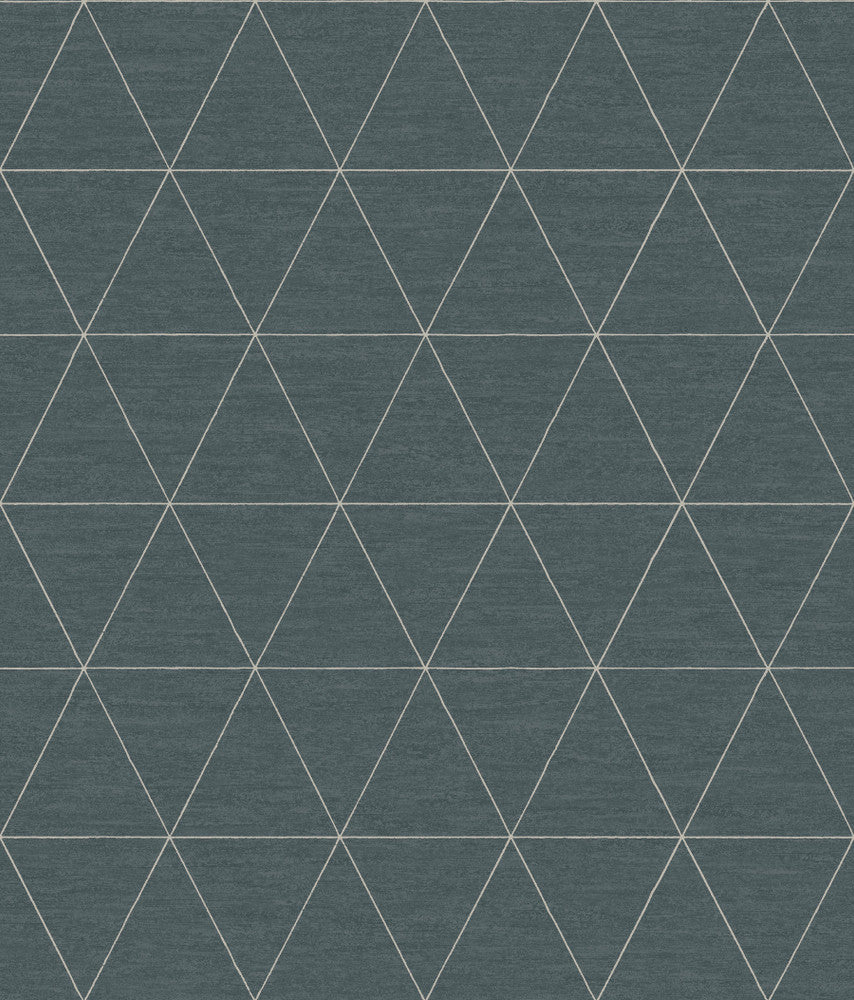 Ridge Dark Grey Wallpaper by Magnolia Home Magnolia Home 4 Covers about 56.4 square feet 20.5-in by 33-ft long roll Prepasted 24 - Fabric Carolina -