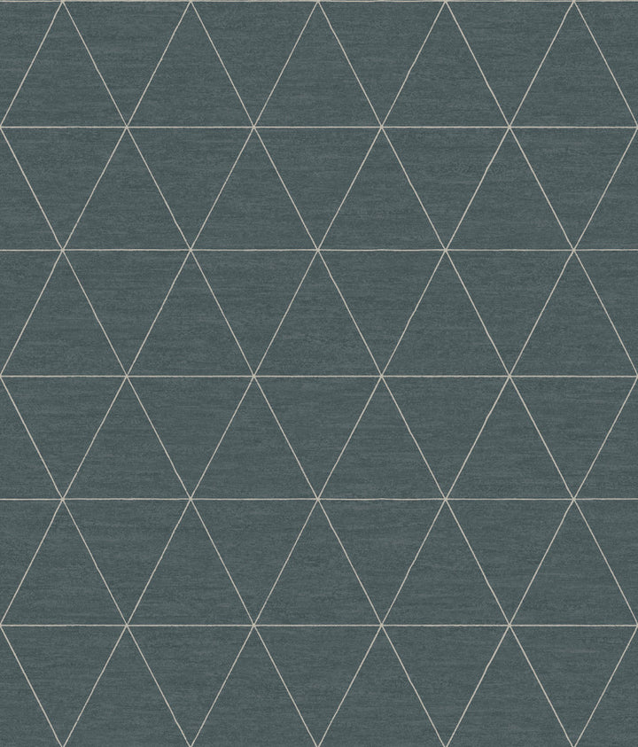 Ridge Dark Grey Wallpaper by Magnolia Home Magnolia Home 4 Covers about 56.4 square feet 20.5-in by 33-ft long roll Prepasted 24 - Fabric Carolina -