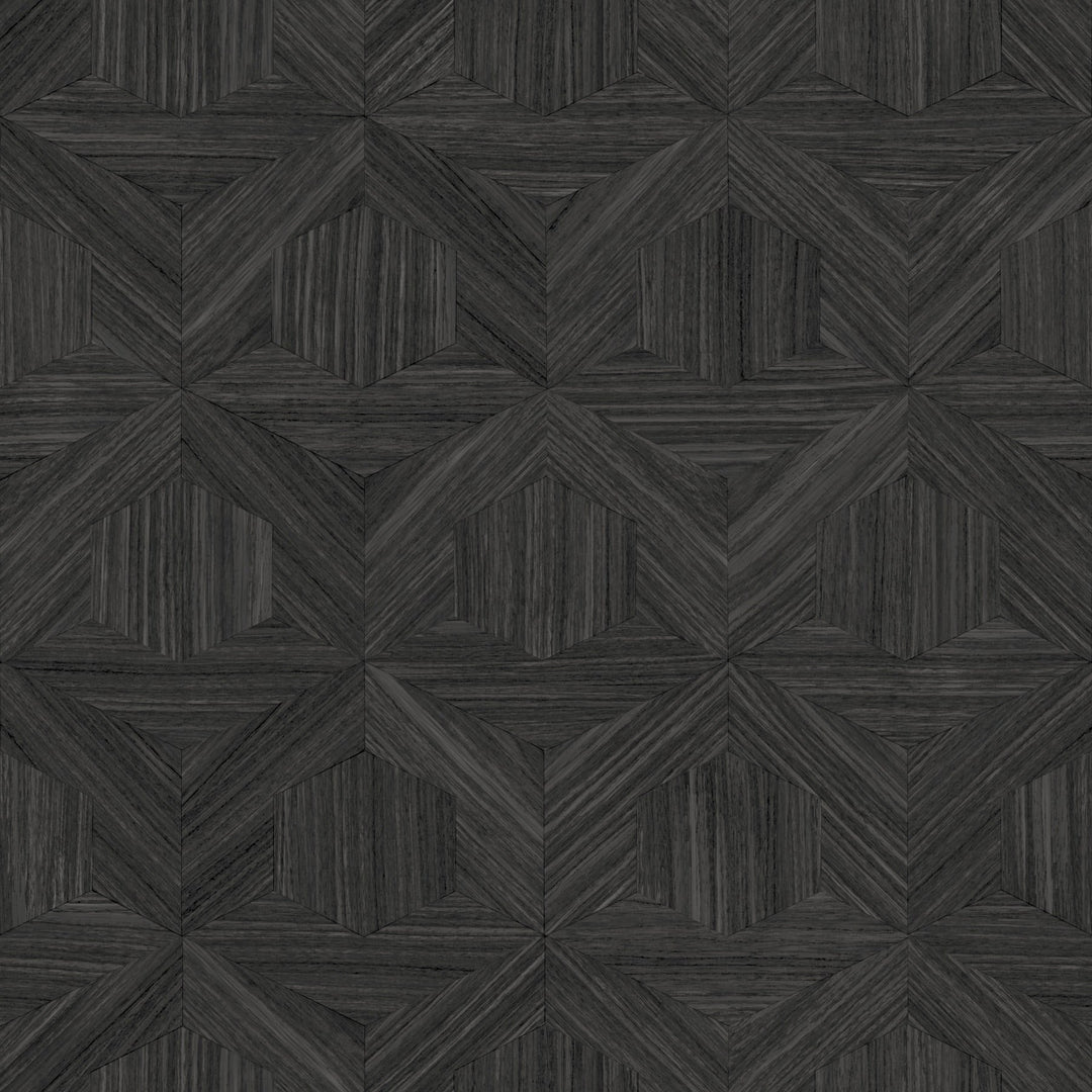 Parquet Black Wallpaper by Magnolia Home Designer
