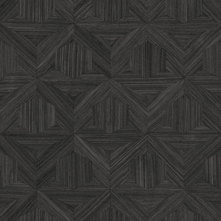 Parquet Black Wallpaper by Magnolia Home Designer