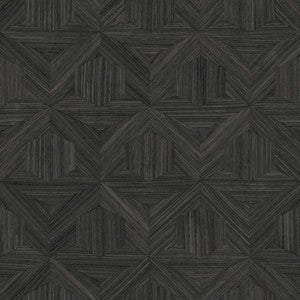 Parquet Black Wallpaper by Magnolia Home