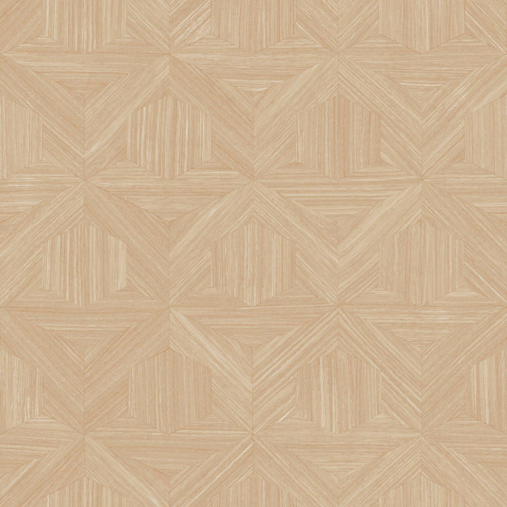 Parquet Tan Wallpaper by Magnolia Home Magnolia Open Sheet Covers about 56.4 square feet 20.5-in by 33-ft long roll Prepasted 20.5 - Fabric Carolina -