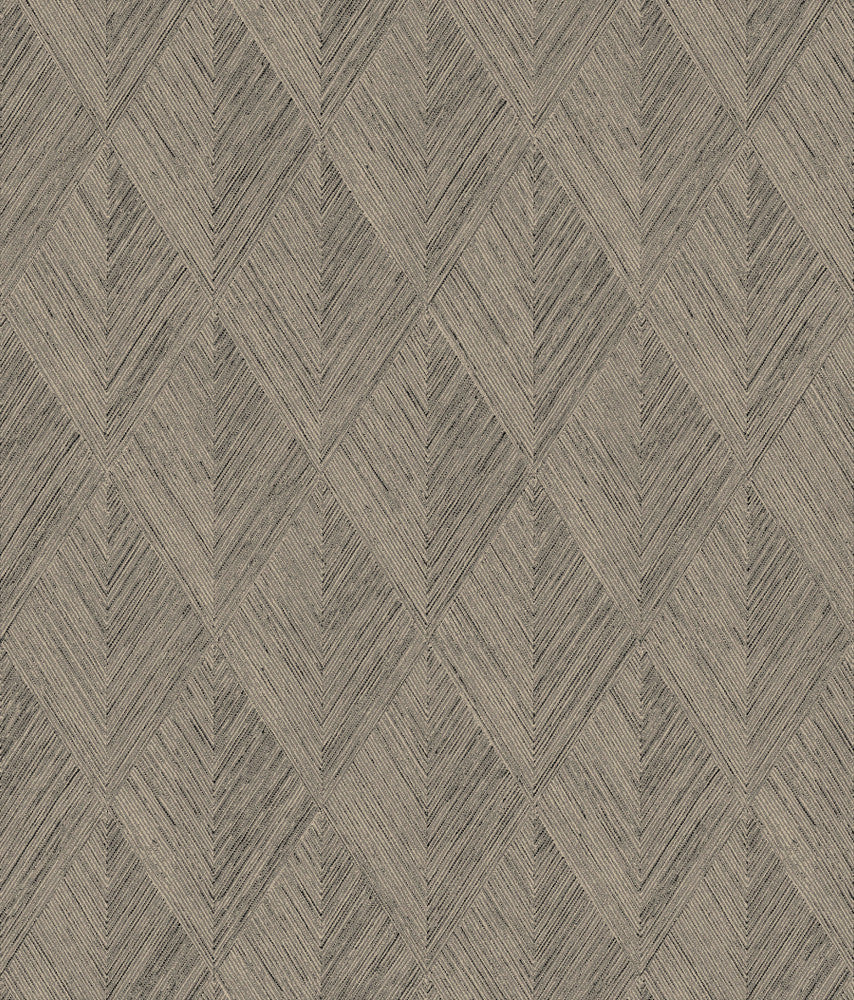 Belmont Brown Wallpaper by Magnolia Home Magnolia Open Sheet Covers about 56.4 square feet 20.5-in by 33-ft long roll Prepasted 24 - Fabric Carolina -