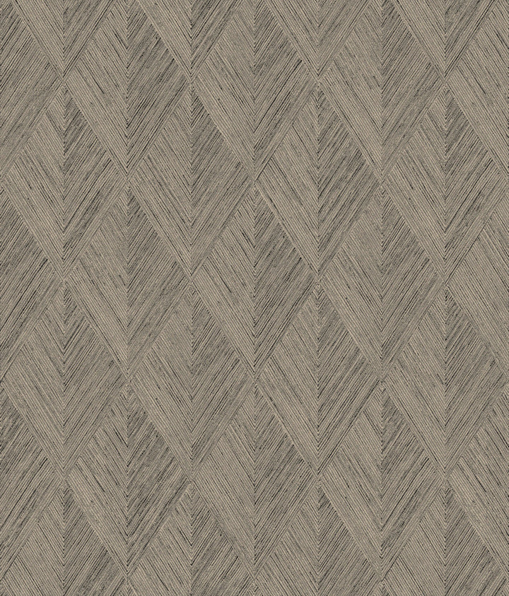 Belmont Brown Wallpaper by Magnolia Home Magnolia Open Sheet Covers about 56.4 square feet 20.5-in by 33-ft long roll Prepasted 24 - Fabric Carolina -