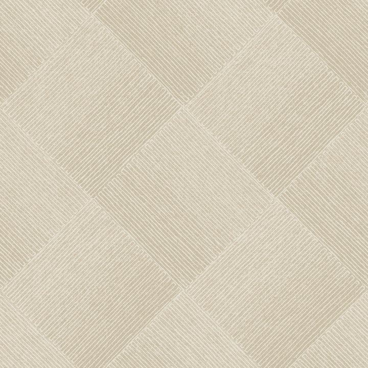 Channel Tan Wallpaper by Magnolia Home Magnolia Open Sheet Covers about 56.4 square feet 20.5-in by 33-ft long roll Prepasted 20.5 - Fabric Carolina -