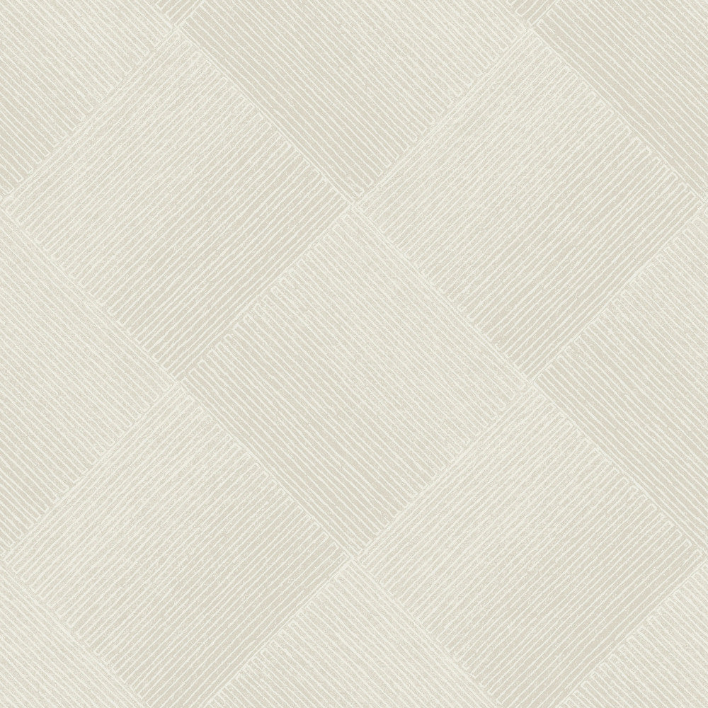 Channel Beige Wallpaper by Magnolia Home Magnolia Open Sheet Covers about 56.4 square feet 20.5-in by 33-ft long roll Prepasted 20.5 - Fabric Carolina -