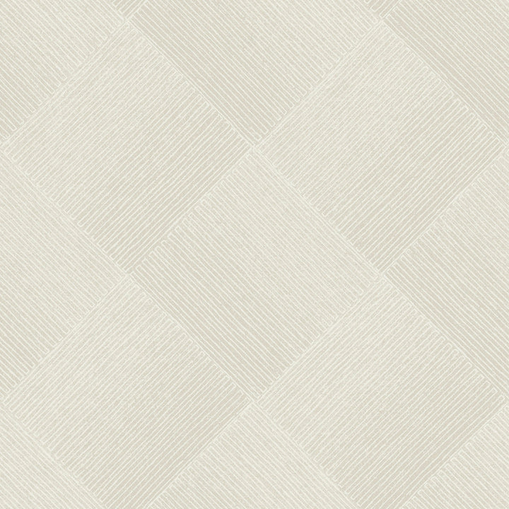 Channel Beige Wallpaper by Magnolia Home Magnolia Open Sheet Covers about 56.4 square feet 20.5-in by 33-ft long roll Prepasted 20.5 - Fabric Carolina -