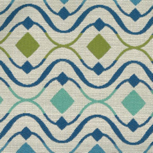 Opaline Caribbean 523 by Norbar Fabric PRISM HARBOR 83% POLYESTER 17% COTTON CHINA 30,000 WYZENBEEK 14 1/4"V 3 3/4"H 57 - Fabric Carolina -