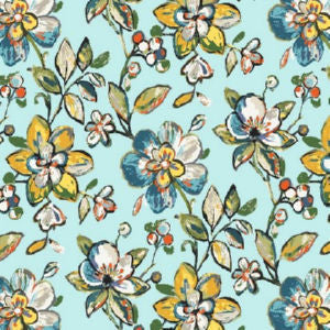 Orbit Robins Egg by Norbar Fabric See Sample 100% COTTON INDIA 20,000 WYZENBEEK 27"V 27"H 54 - Fabric Carolina -
