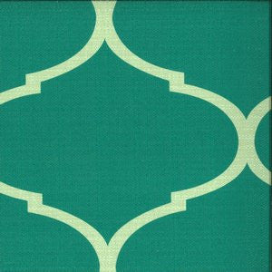 Oreo Turq by Norbar Fabric Color/AQUA-TEAL-SPA 100% POLYESTER CHINA 15,000 WYZENBEEK 10"V 9"H 54 - Fabric Carolina -