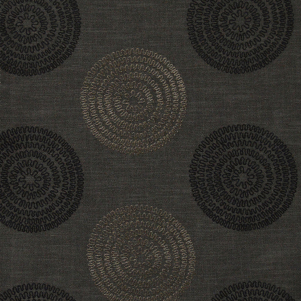 Oriana C Smoke by Europatex Designer Fabric Oriana 80% Polyester, 10% Linen, 10% Viscose 08.60" H, 06.30" V 55.00 inches - Swanky Fabrics -