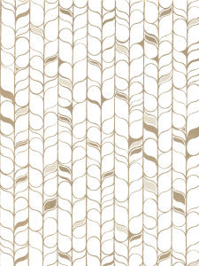 Perfect Petals White & Gold Wallpaper by Candice Olson