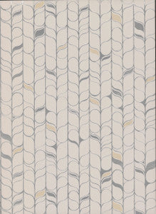 Perfect Petals Off White & Silver Wallpaper by Candice Olson