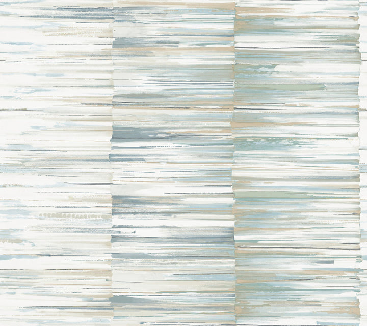 Artist's Palette Cream & Blue Wallpaper by Candice Olson Candice Olson Modern Nature 2nd Edition Covers about 60.8 square feet 27-in by 27-ft long roll Unpasted 24 - Fabric Carolina -