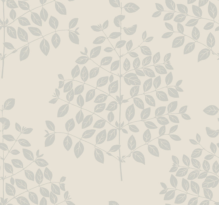 Tender Cream & Silver Wallpaper by Candice Olson Candice Olson Modern Nature 2nd Edition Covers about 60.8 square feet 27-in by 27-ft long roll Unpasted 25.25 - Fabric Carolina -