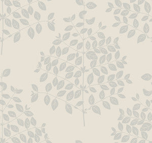Tender Cream & Silver Wallpaper by Candice Olson