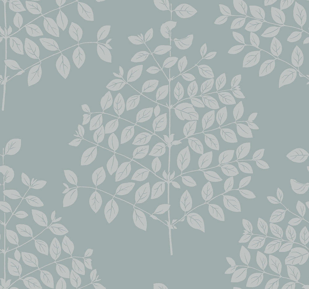 Tender Grey & Blue Wallpaper by Candice Olson Candice Olson Modern Nature 2nd Edition Covers about 60.8 square feet 27-in by 27-ft long roll Unpasted 25.25 - Fabric Carolina -