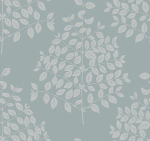 Tender Grey & Blue Wallpaper by Candice Olson