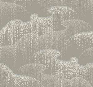 Moonlight Pearls Taupe Wallpaper by Candice Olson