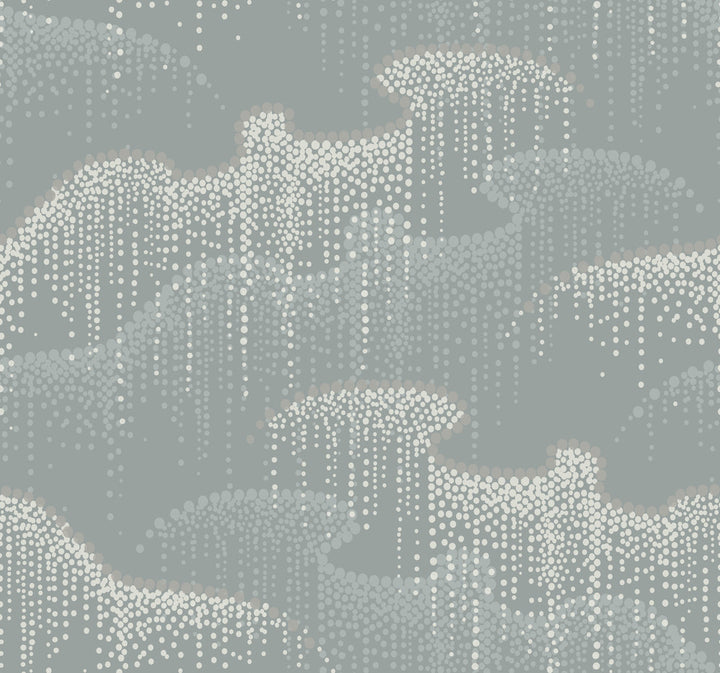 Moonlight Pearls Grey Wallpaper by Candice Olson Candice Olson Modern Nature 2nd Edition Covers about 60.8 square feet 27-in by 27-ft long roll Unpasted 25.25 - Fabric Carolina -