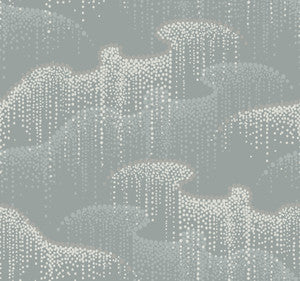Moonlight Pearls Grey Wallpaper by Candice Olson