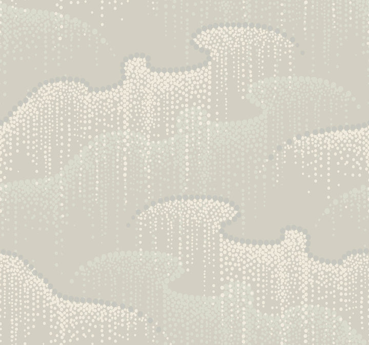 Moonglight Pearls Light Taupe Wallpaper by Candice Olson Candice Olson Modern Nature 2nd Edition Covers about 60.8 square feet 27-in by 27-ft long roll Unpasted 25.25 - Fabric Carolina -