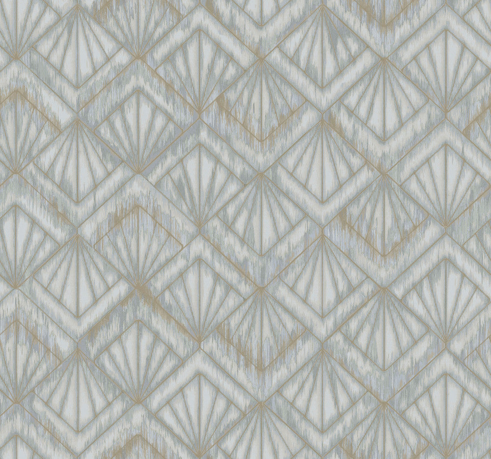 Modern Shell Blue & Grey Wallpaper by Candice Olson Candice Olson Modern Nature 2nd Edition Covers about 60.8 square feet 27-in by 27-ft long roll Unpasted 25.25 - Fabric Carolina -