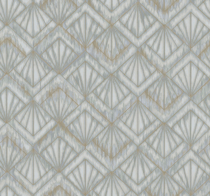 Modern Shell Blue & Grey Wallpaper by Candice Olson Candice Olson Modern Nature 2nd Edition Covers about 60.8 square feet 27-in by 27-ft long roll Unpasted 25.25 - Fabric Carolina -