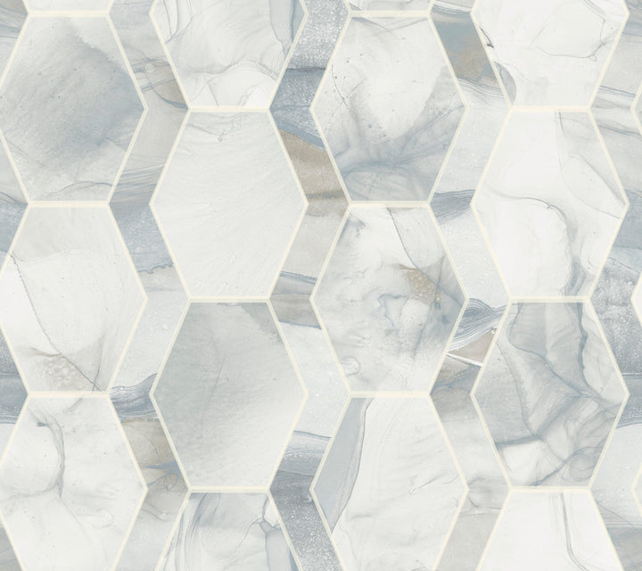 Earthbound Blue & Grey Wallpaper by Candice Olson Candice Olson Modern Nature 2nd Edition Covers about 60.8 square feet 27-in by 27-ft long roll Unpasted 24 - Fabric Carolina -