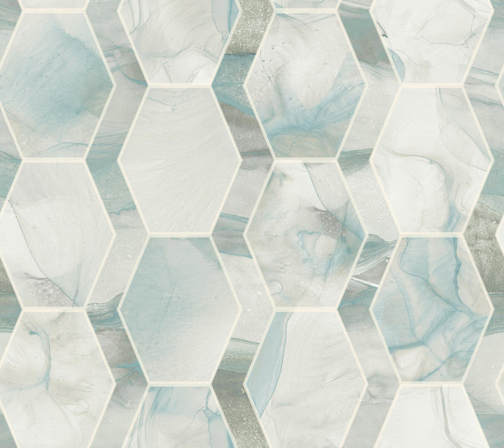 Earthbound Turquoise Wallpaper by Candice Olson Candice Olson Modern Nature 2nd Edition Covers about 60.8 square feet 27-in by 27-ft long roll Unpasted 24 - Fabric Carolina -