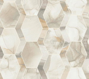 Earthbound Cream & Grey Wallpaper by Candice Olson