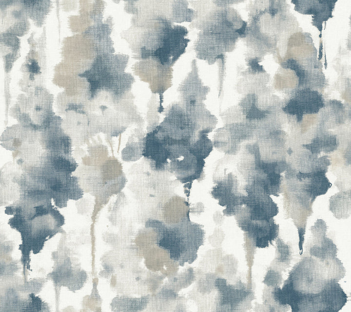 Mirage Navy Wallpaper by Candice Olson Candice Olson Modern Nature 2nd Edition Covers about 60.8 square feet 27-in by 27-ft long roll Unpasted 24 - Fabric Carolina -