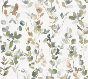 Joyful Eucalpytus Green Wallpaper by Candice Olson