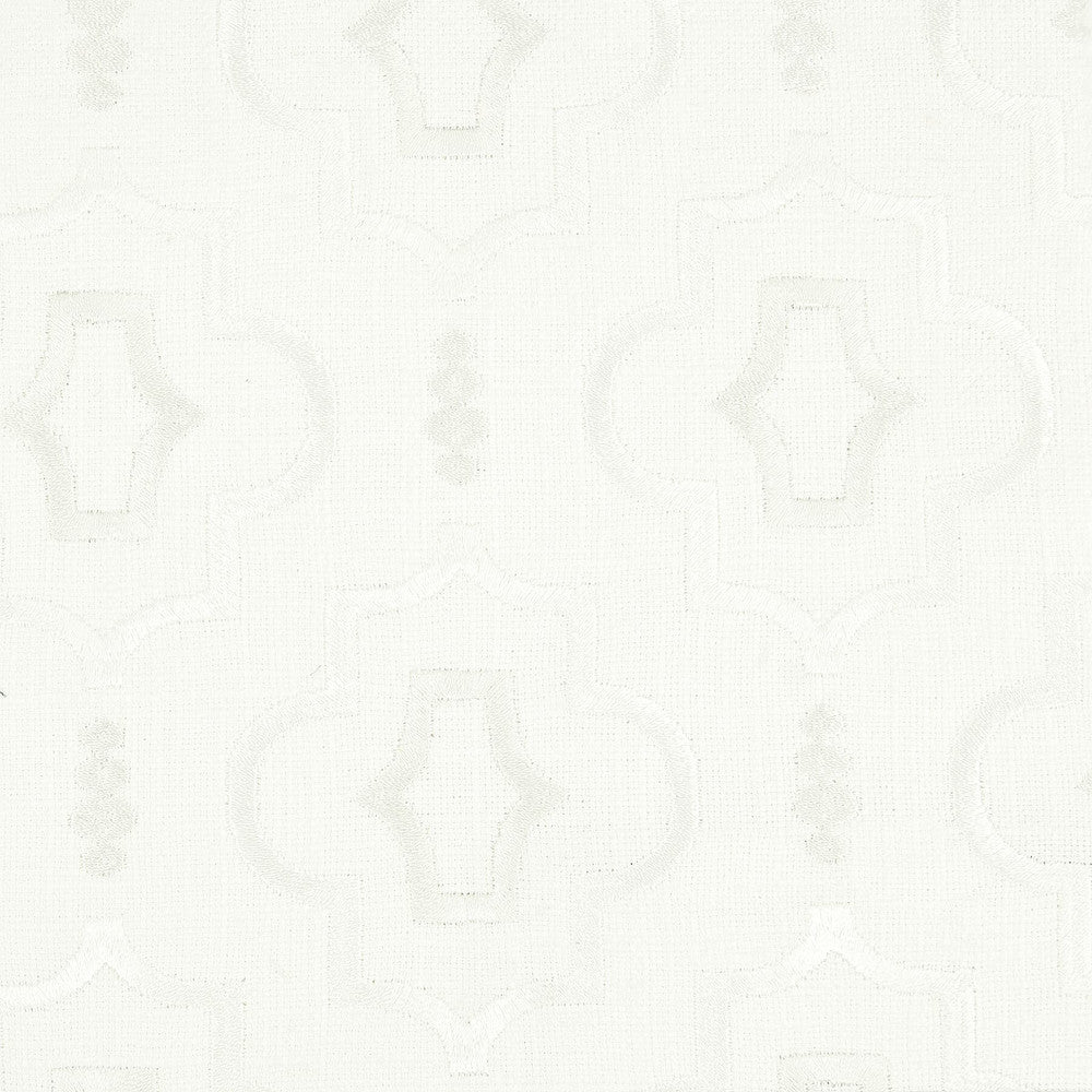 Otani 3 Eggshell by Stout Fabric Color My Window Natural/White/ Golddust 36% Cotton 30% Polyester 17% Spun Viscose 17% Linen Viscose Embroidery INDIA Horizontal: 4.5 and Vertical: 4.5 51 in - Fabric Carolina -