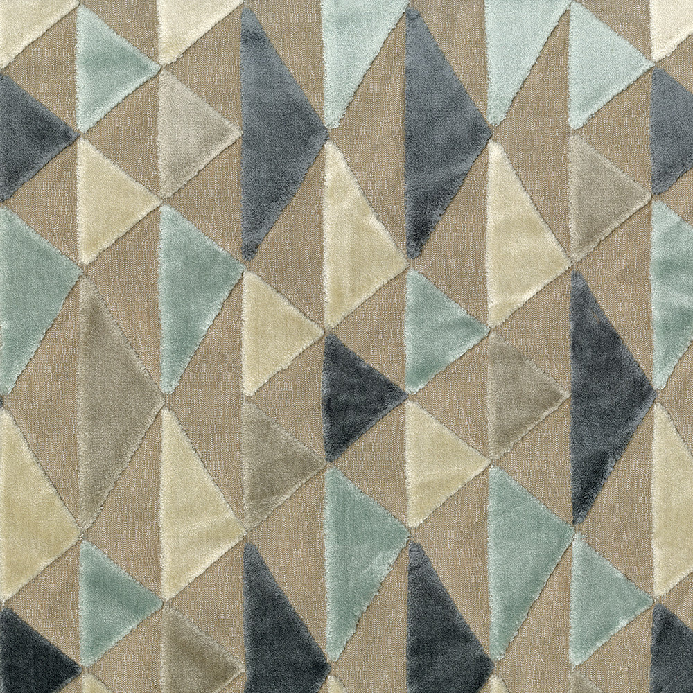 Salvo 92 Glacier by ABBEYSHEA Designer Fabric 80% Viscose
20% Polyester CN 50,000 Double Rubs (Wyzenbeek) </p><p>Repeat: Horizontal: and Vertical: 57 in. (145 cm) - Swanky Fabrics -