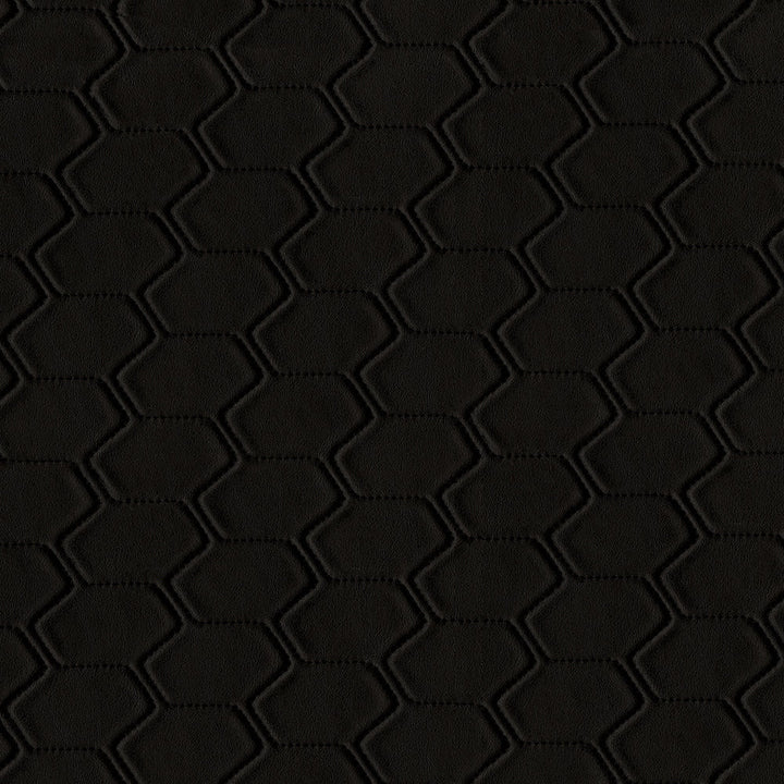 Oxsar Noir by Magnolia Designer Fabric Required Minimum Quantity Purchase: 2 yards Content: 100% Vinyl Origin: CHINA Performance: 1,500,000 WB Repeat: Horizontal: 0 and Vertical: 0 Width: 54" Uses: Contract, Upholstery
