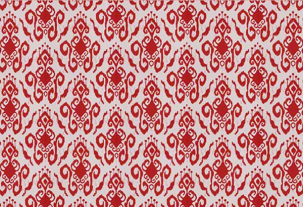 Para Tempotest Fabric Ikat Red 1 1/4 Yards