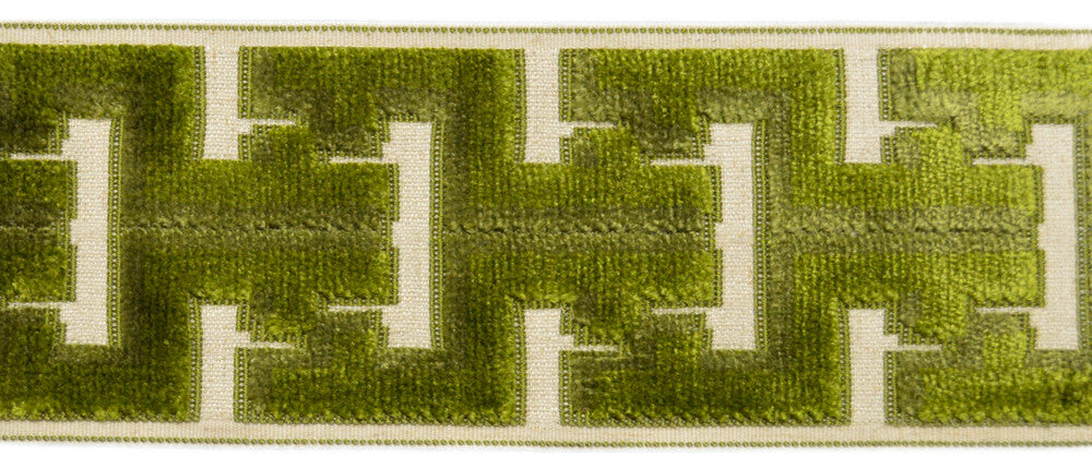Oslo Lime by Europatex Designer Fabric Oslo 31% Polyester, 58%Rayon, 11% Linen China Horizontal: 2.75" and Vertical: N/A 3.5" - Swanky Fabrics -
