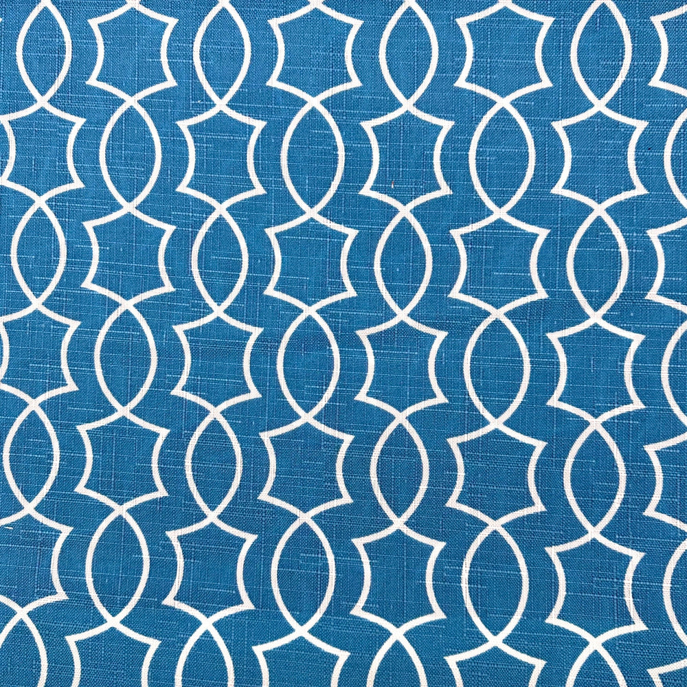 Outdoor Titan Blue by Europatex Fabric Outdoor 100% Polyester 3.34" H, 4.22" V 60.00 inches - Fabric Carolina -