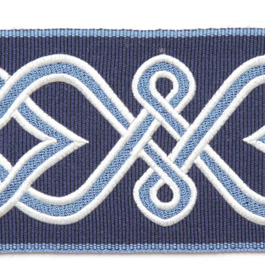 Ovada - Blue by Europatex Fabric Tapes Galore  China See Sample Horizontal: N/A and Vertical: N/A 2.65 inches  - Fabric Carolina -